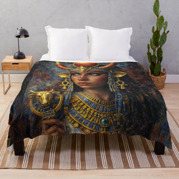 Item preview, Beautiful Hathor Painting – Egyptian Mythology and Divine Feminine Art designed and sold by GalleryKauffeld.