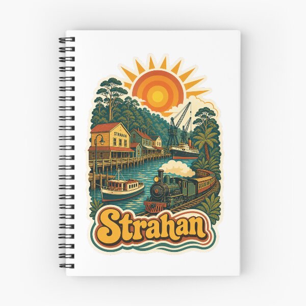 Item preview, Strahan Australia Travel Souvenir - Retro Illustration designed and sold by VisualArtsOasis.