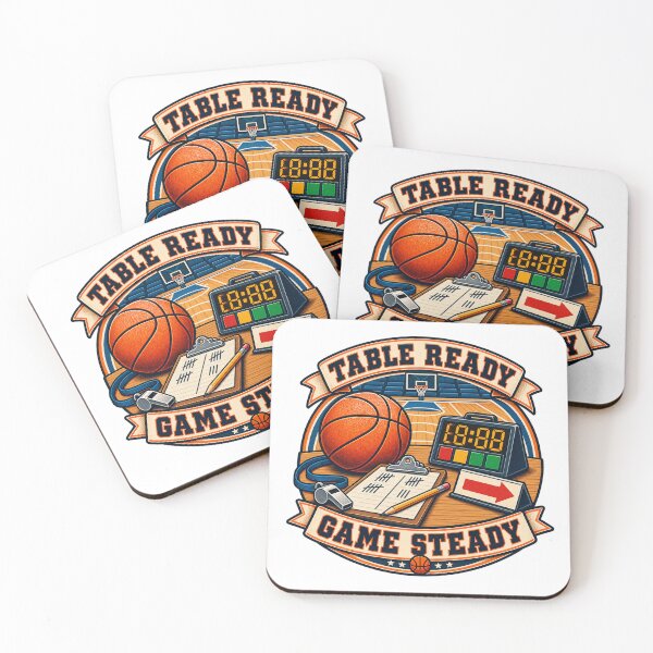 Item preview, Table Ready Game Steady Basketball Score Crew Art designed and sold by CheerfulNest.