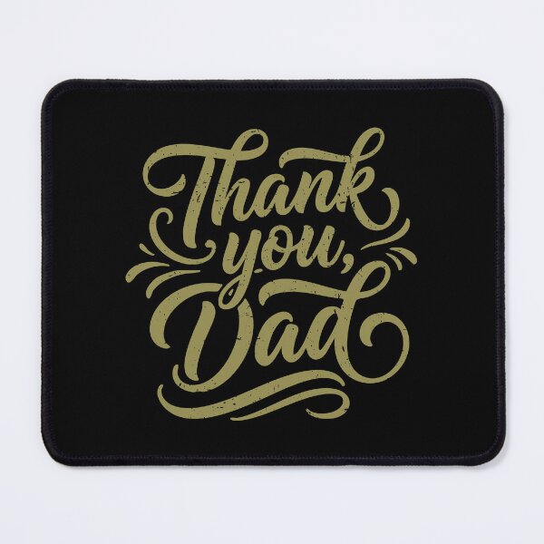 Item preview, Thank You Dad Script Lettering Design designed and sold by AhmedZouita.