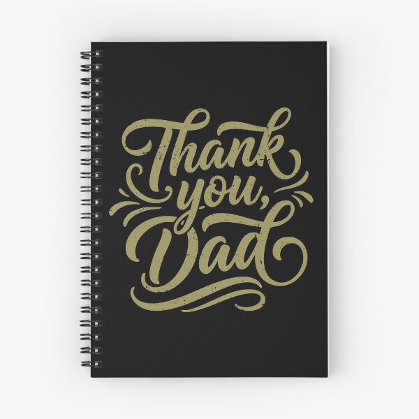 Item preview, Thank You Dad Script Lettering Design designed and sold by AhmedZouita.