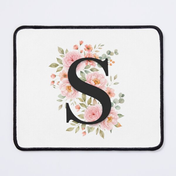 Item preview, Elegant Letter S Floral Watercolor Monogram designed and sold by ITCHAWAWAA.