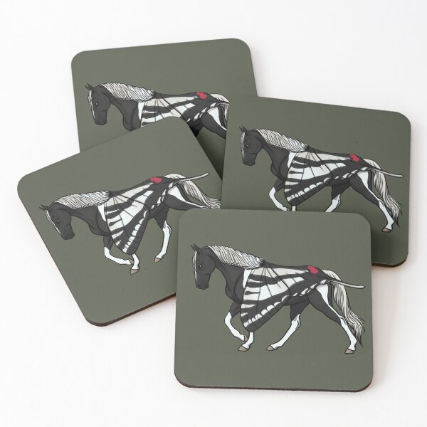 Item preview, Silver Black Tobiano Butterfly Walker designed and sold by Old Water Cryptid .