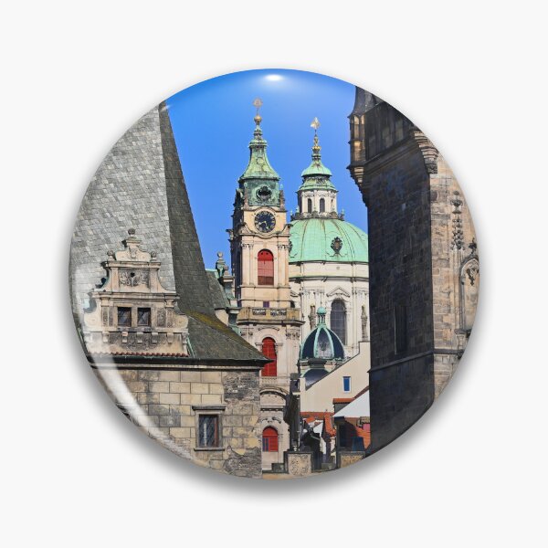 Item preview, Lesser Town Bridge Towers of Charles Bridge and St Nicholas Church in Prague designed and sold by goceris.