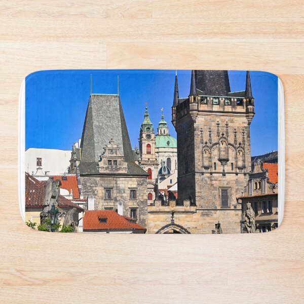 Item preview, Lesser Town Bridge Towers of Charles Bridge and St Nicholas Church in Prague designed and sold by goceris.