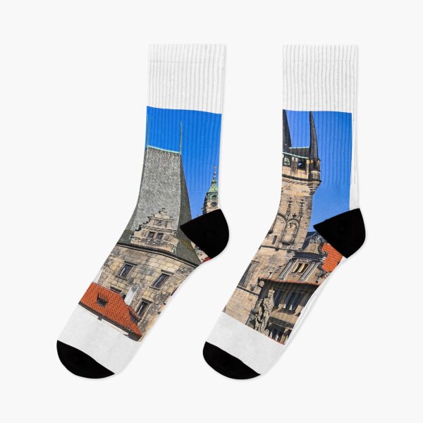 Item preview, Lesser Town Bridge Towers of Charles Bridge and St Nicholas Church in Prague designed and sold by goceris.