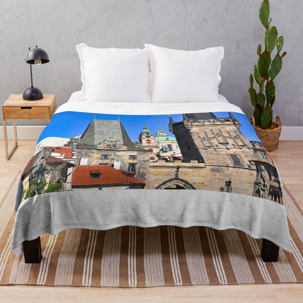 Item preview, Lesser Town Bridge Towers of Charles Bridge and St Nicholas Church in Prague designed and sold by goceris.
