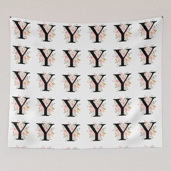 Item preview, Elegant Letter Y Floral Watercolor Monogram designed and sold by ITCHAWAWAA.