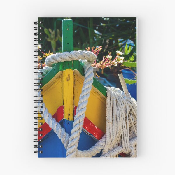 Item preview, Colorful Wooden Boat Bow with Thick Rope Coastline Decor and Nautical Details Sunlit Harbor Scene designed and sold by Nmallia.