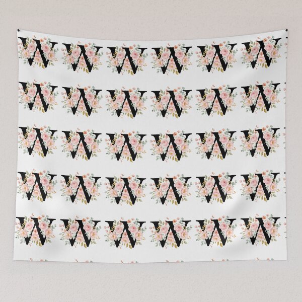 Item preview,  Elegant Letter W Floral Watercolor Monogram designed and sold by ITCHAWAWAA.