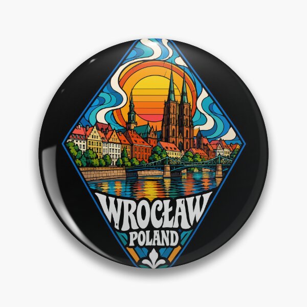 Item preview, Wroclaw City Poland Travel Stained Glass Art designed and sold by TomFrontierArt.