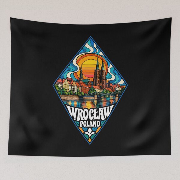 Item preview, Wroclaw City Poland Travel Stained Glass Art designed and sold by TomFrontierArt.