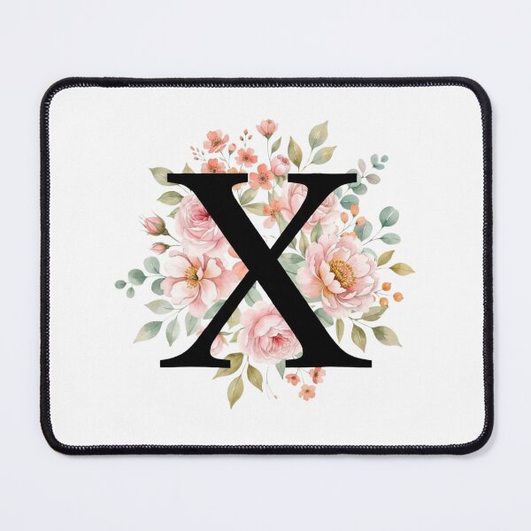 Item preview, Elegant Letter X Floral Watercolor Monogram designed and sold by ITCHAWAWAA.