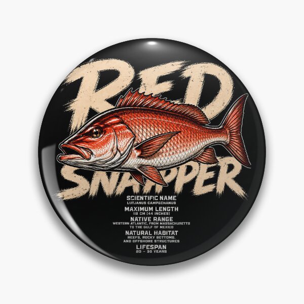 Item preview, Red Snapper Fish Illustration with Scientific Details designed and sold by rafaeltto.