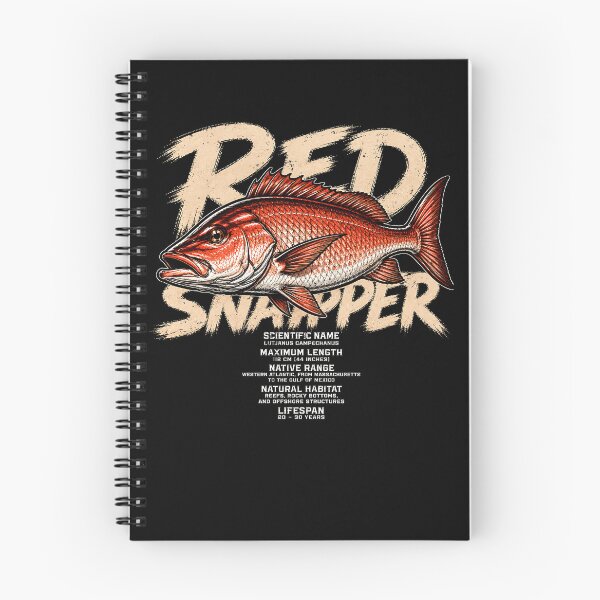 Item preview, Red Snapper Fish Illustration with Scientific Details designed and sold by rafaeltto.