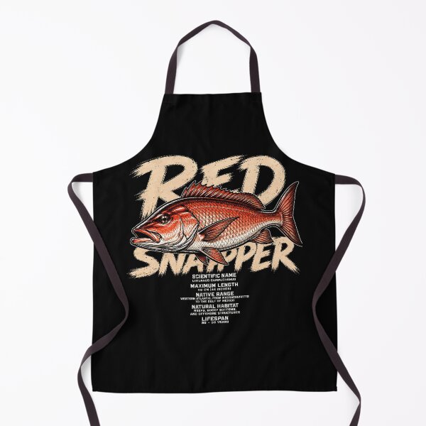 Item preview, Red Snapper Fish Illustration with Scientific Details designed and sold by rafaeltto.