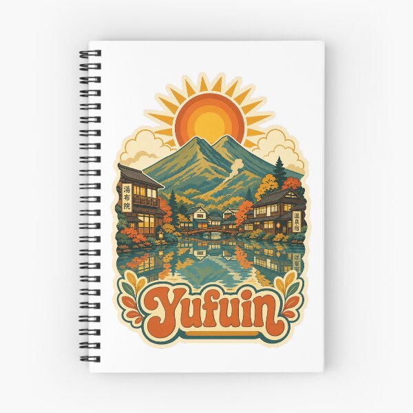 Item preview, Yufuin Japan Travel Souvenir - Retro Illustration designed and sold by VisualArtsOasis.