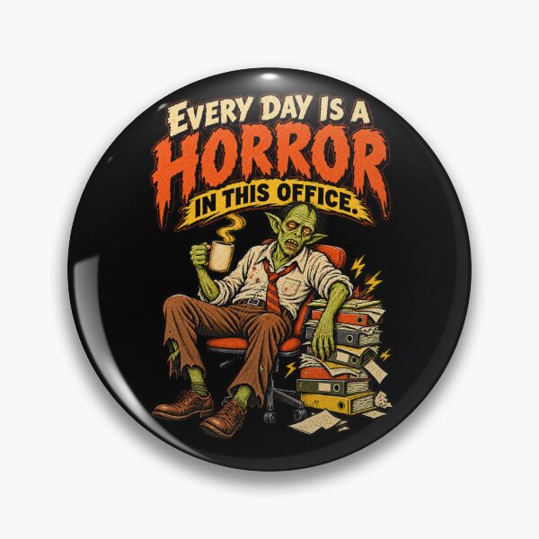 Item preview, Every Day Is a Horror in This Office – Retro Pulp Office Ghoul designed and sold by Anyshca.