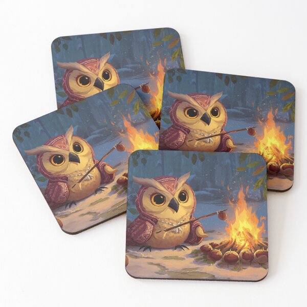 Item preview, Winter Comfort — Little Owl Roasting Chestnuts designed and sold by TreatLLC.