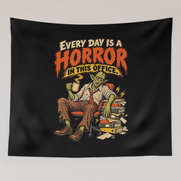 Item preview, Every Day Is a Horror in This Office – Retro Pulp Office Ghoul designed and sold by Anyshca.