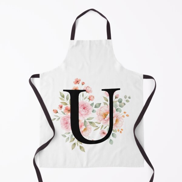 Item preview, Elegant Letter U Floral Watercolor Monogram designed and sold by ITCHAWAWAA.