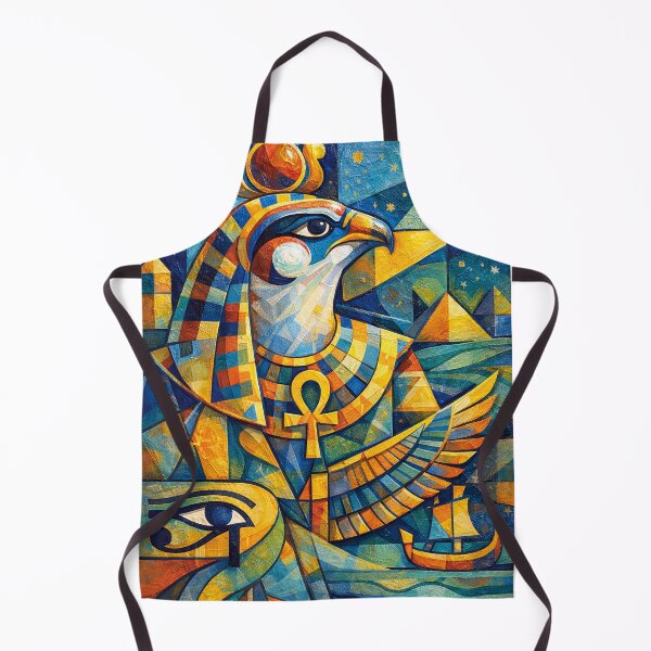 Aperçu de l'œuvre Peinture d'Horus – Dieu égyptien du ciel et du soleil créée et vendue par GalleryKauffeld.