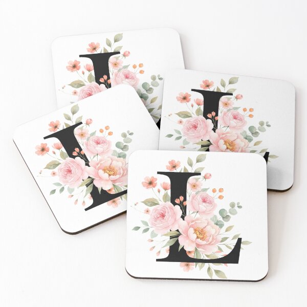 Item preview, Elegant Letter L Floral Watercolor Monogram designed and sold by ITCHAWAWAA.