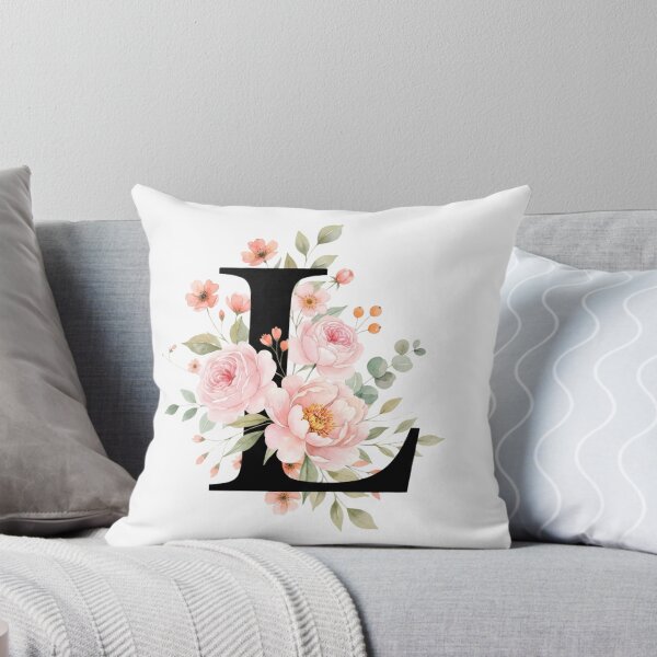 Item preview, Elegant Letter L Floral Watercolor Monogram designed and sold by ITCHAWAWAA.