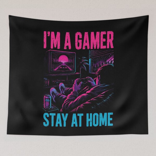 Item preview, Stay at Home Gamer Retro Design designed and sold by rafaeltto.