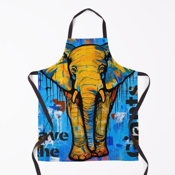 Item preview, Save Giants – Colorful Elephant Street Art designed and sold by SidneiSampaioStudio.