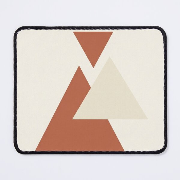 Item preview, Layered Triangle Forms | Minimalist Terracotta Geometric Print designed and sold by Zaramodo.