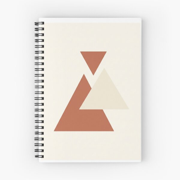 Item preview, Layered Triangle Forms | Minimalist Terracotta Geometric Print designed and sold by Zaramodo.