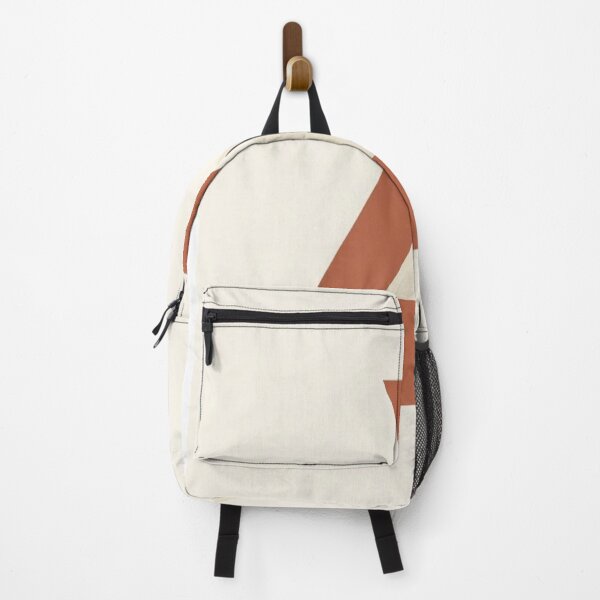 Item preview, Layered Triangle Forms | Minimalist Terracotta Geometric Print designed and sold by Zaramodo.
