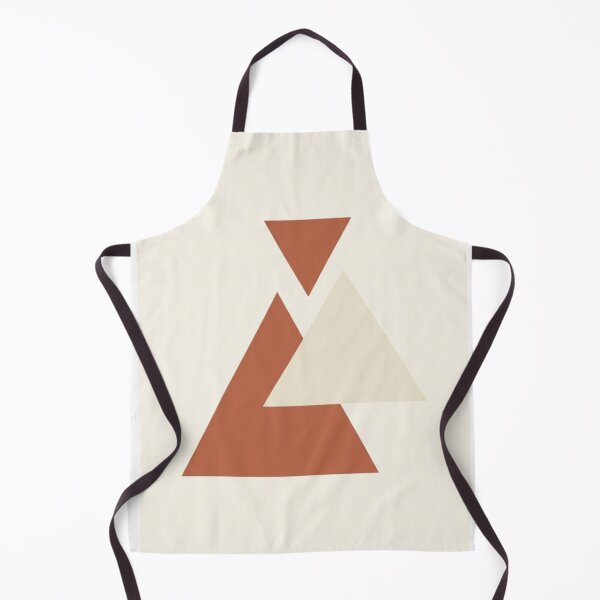 Item preview, Layered Triangle Forms | Minimalist Terracotta Geometric Print designed and sold by Zaramodo.