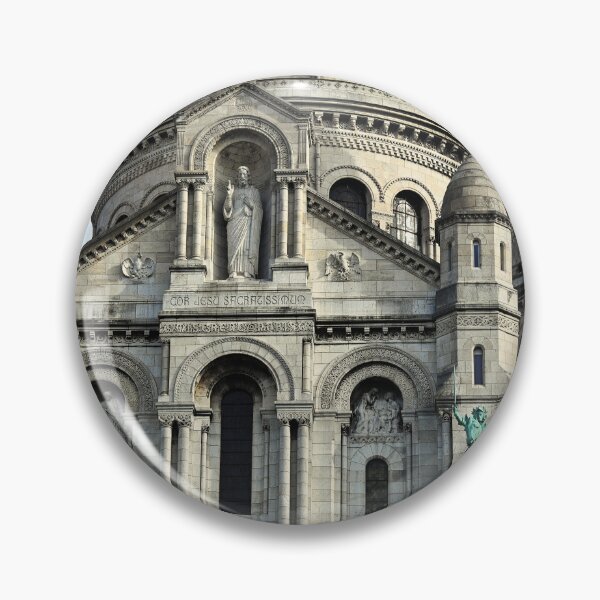 Item preview, Front facade of Sacre Coeur Basilica with bronze statues in Montmartre Paris designed and sold by goceris.