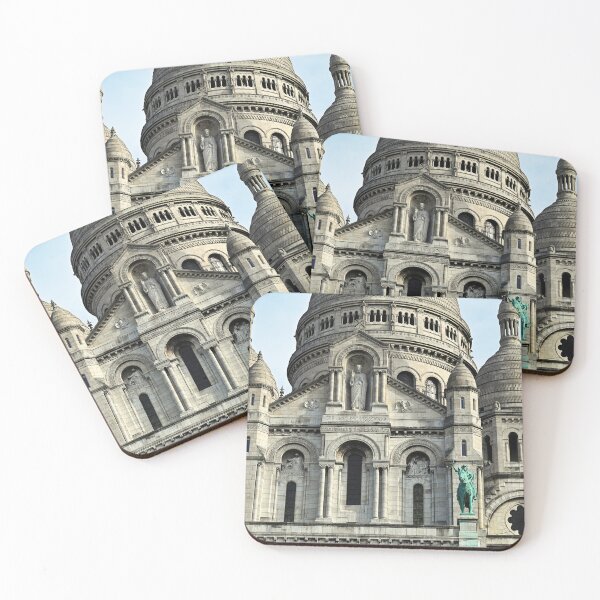 Item preview, Front facade of Sacre Coeur Basilica with bronze statues in Montmartre Paris designed and sold by goceris.