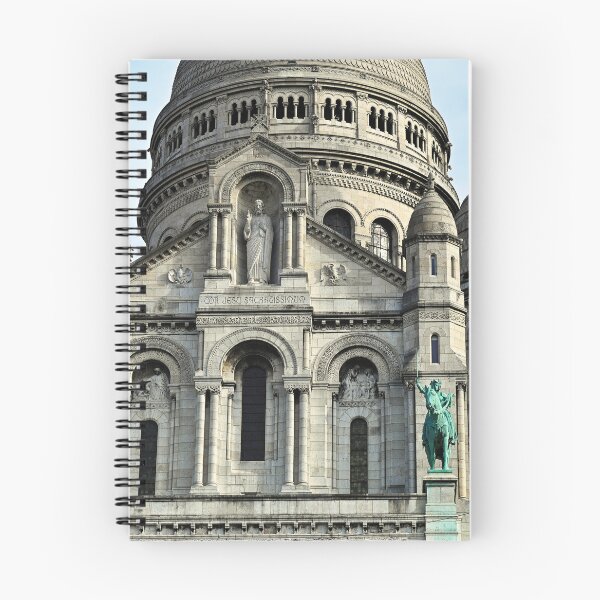 Item preview, Front facade of Sacre Coeur Basilica with bronze statues in Montmartre Paris designed and sold by goceris.