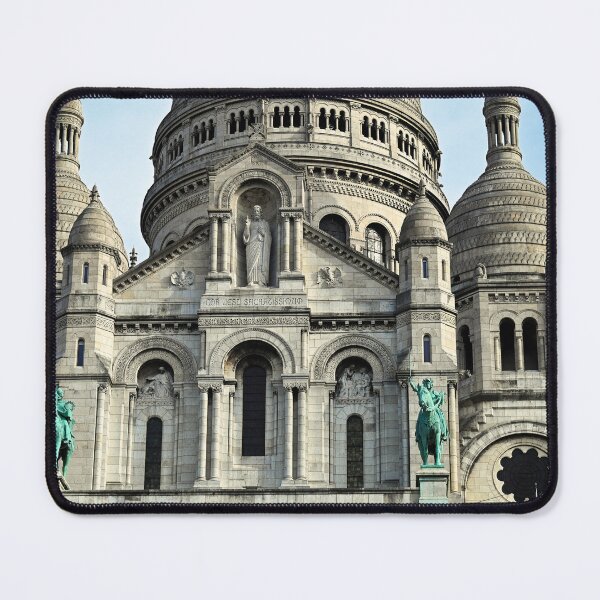 Item preview, Front facade of Sacre Coeur Basilica with bronze statues in Montmartre Paris designed and sold by goceris.