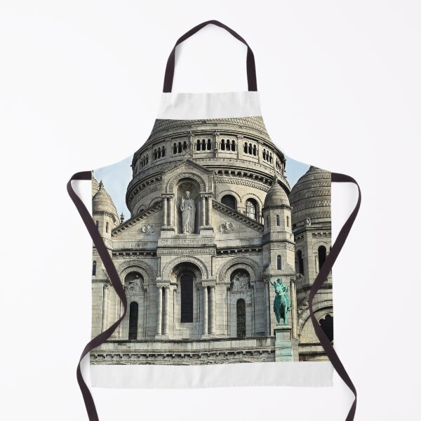 Item preview, Front facade of Sacre Coeur Basilica with bronze statues in Montmartre Paris designed and sold by goceris.