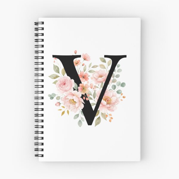 Item preview,  Elegant Letter V Floral Watercolor Monogram designed and sold by ITCHAWAWAA.
