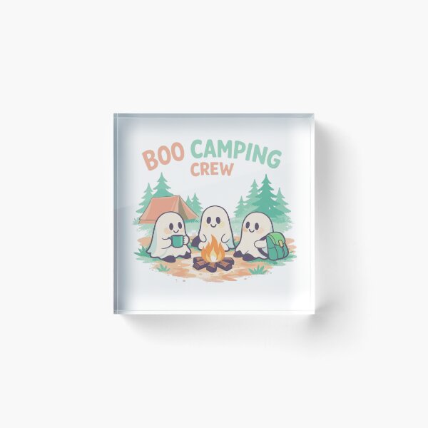 Item preview, Boo Camping Crew Cute Halloween Camping Ghosts designed and sold by GabeMountainArt.