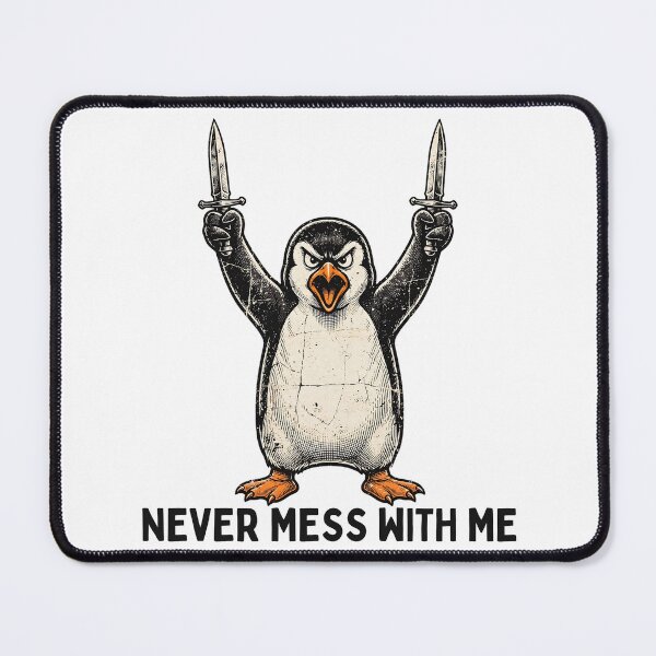 Item preview, Angry Penguin Vintage Distressed Warrior Shirt for Sarcastic Animal Lovers designed and sold by Teetreasure2.