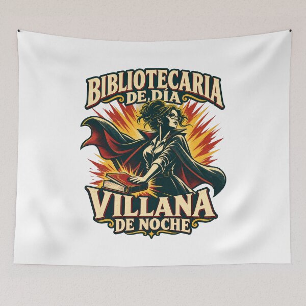 Item preview, Librarian by day, villain by night designed and sold by ImaginariaEstudioShop.
