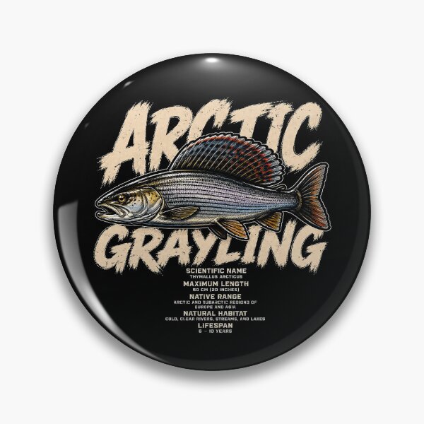Item preview, Arctic Grayling Fish Illustration for Nature Lovers designed and sold by rafaeltto.