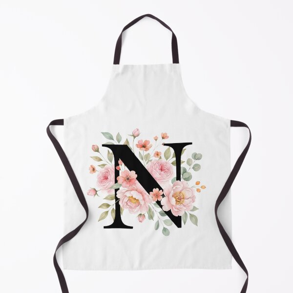 Item preview, Elegant Letter N Floral Watercolor Monogram designed and sold by ITCHAWAWAA.