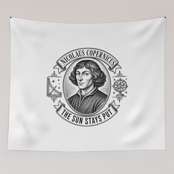 Item preview, Nicolaus Copernicus Heliocentric Astronomy designed and sold by The Junto Shop.
