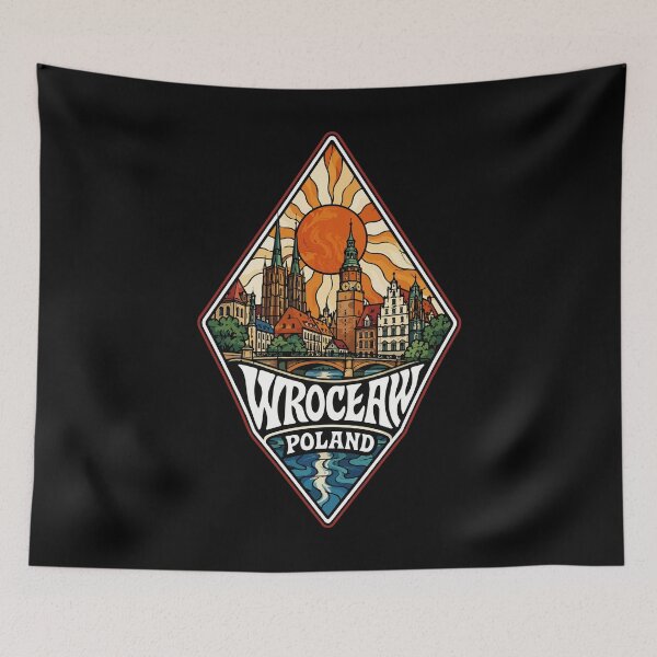 Item preview, Wroclaw City Poland Travel Stained Glass Art designed and sold by TomFrontierArt.