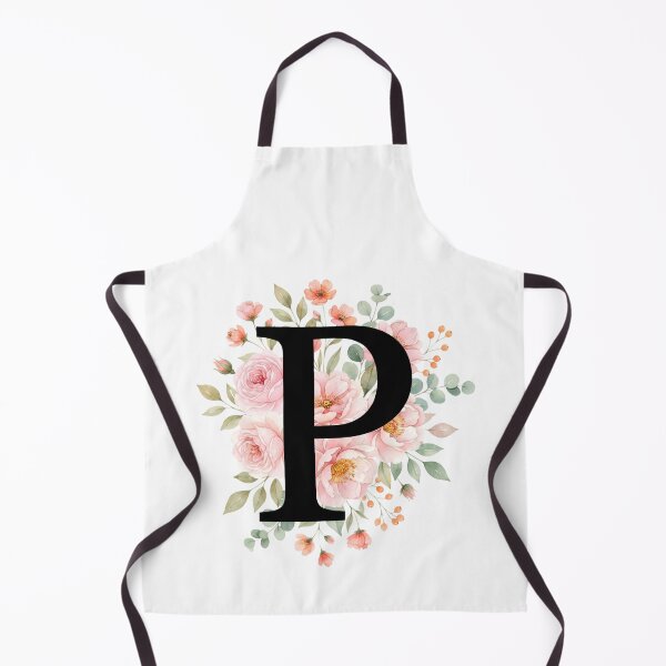 Item preview, Elegant Letter P Floral Watercolor Monogram designed and sold by ITCHAWAWAA.