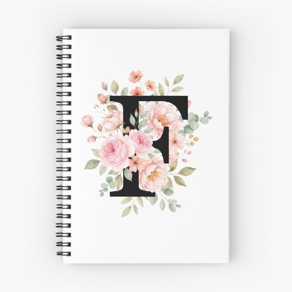 Item preview, Elegant Letter F Floral Watercolor Monogram designed and sold by ITCHAWAWAA.