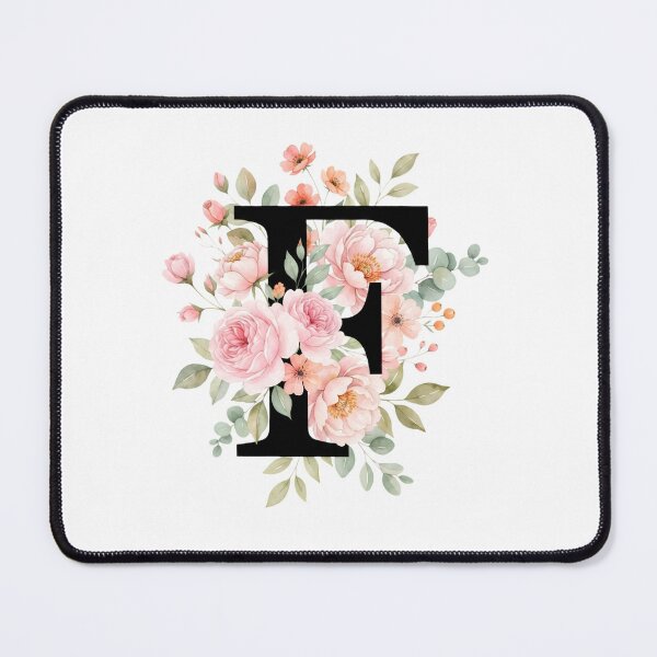 Item preview, Elegant Letter F Floral Watercolor Monogram designed and sold by ITCHAWAWAA.